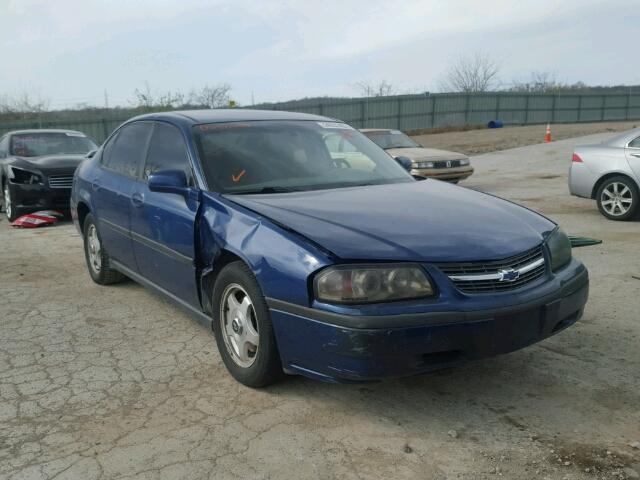 2G1WF52E739331174 - 2003 CHEVROLET IMPALA BLUE photo 1