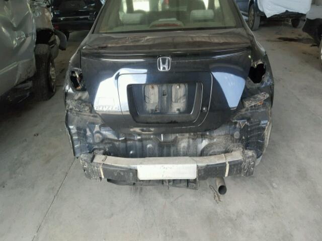 2HGFG12678H524011 - 2008 HONDA CIVIC LX BLACK photo 9