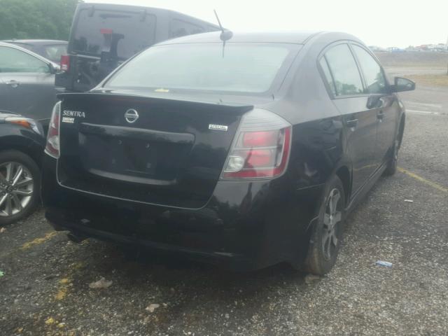 3N1AB6AP1CL610240 - 2012 NISSAN SENTRA 2.0 BLACK photo 4