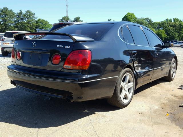 JT8BL69S810001582 - 2001 LEXUS GS 430 BLACK photo 4