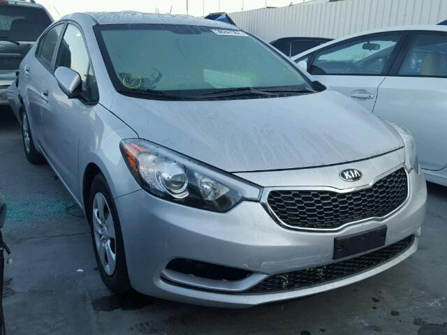 KNAFK4A68G5535778 - 2016 KIA FORTE LX SILVER photo 1