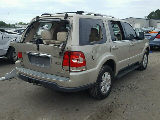 5LMEU88H04ZJ18059 - 2004 LINCOLN AVIATOR Qızıl foto 4