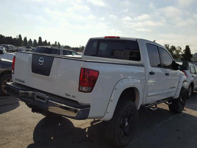 1N6AA07C89N318608 - 2009 NISSAN TITAN XE WHITE photo 4