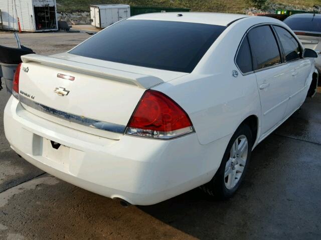 2G1WC58R779176456 - 2007 CHEVROLET IMPALA LT WHITE photo 4