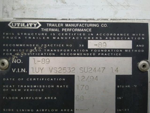 1UYVS2532SU244714 - 1995 UTILITY TRAILER 白色 照片 10