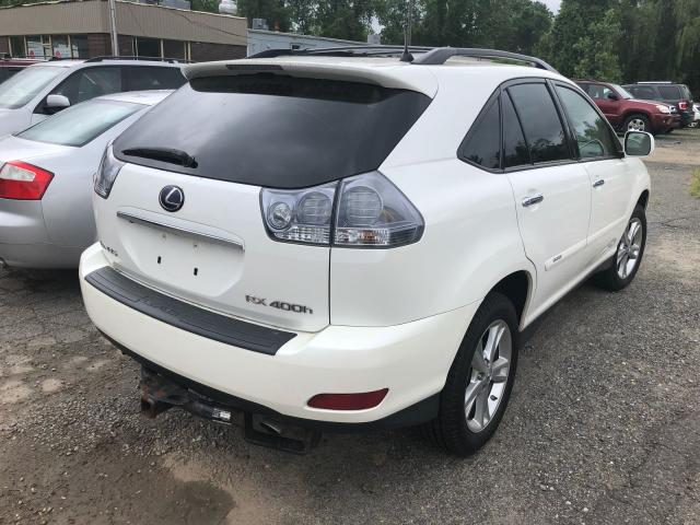 JTJHW31U882850248 - 2008 LEXUS RX 400H WHITE photo 4