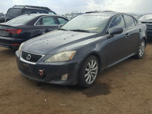 JTHBK262172026109 - 2007 LEXUS IS250 BLACK photo 2