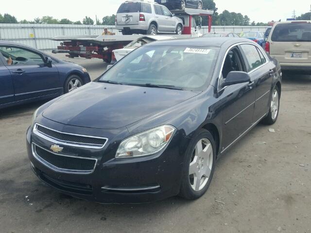 1G1ZJ57799F218722 - 2009 CHEVROLET MALIBU 2LT BLACK photo 2