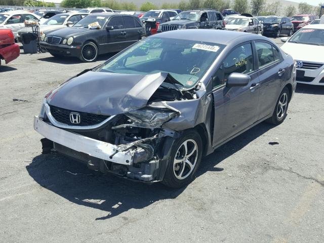 19XFB2F75FE095563 - 2015 HONDA CIVIC SE GRAY photo 2