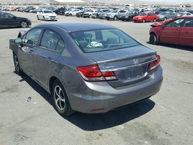 19XFB2F75FE095563 - 2015 HONDA CIVIC SE GRAY photo 3