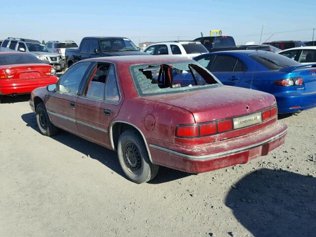 2G1WL54T2M9170156 - 1991 CHEVROLET LUMINA BURGUNDY photo 3