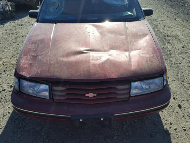 2G1WL54T2M9170156 - 1991 CHEVROLET LUMINA BURGUNDY photo 9