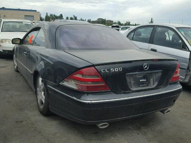 WDBPJ75J6YA006038 - 2000 MERCEDES-BENZ CL 500 BLACK photo 3