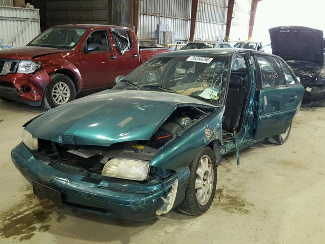 1G4NJ52M1VC423297 - 1997 BUICK SKYLARK GR GREEN photo 2