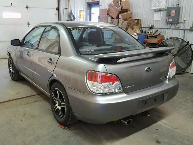 JF1GD61697H505920 - 2007 SUBARU IMPREZA 2. GRAY photo 3