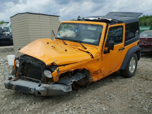1C4AJWAG6CL269977 - 2012 JEEP WRANGLER S ORANGE photo 2