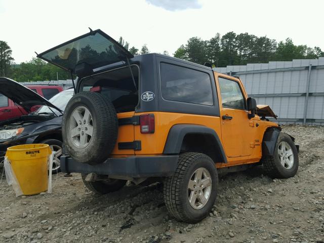 1C4AJWAG6CL269977 - 2012 JEEP WRANGLER S ORANGE photo 4