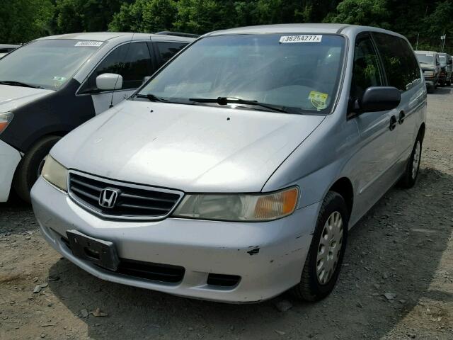 5FNRL185X2B045892 - 2002 HONDA ODYSSEY LX SILVER photo 2