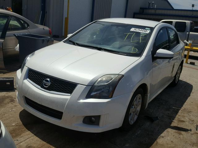 3N1AB6AP3CL726667 - 2012 NISSAN SENTRA 2.0 WHITE photo 2