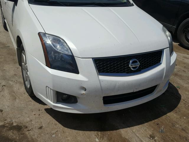 3N1AB6AP3CL726667 - 2012 NISSAN SENTRA 2.0 WHITE photo 9