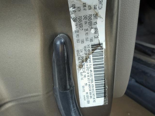 1J8HG48K26C191142 - 2006 JEEP COMMANDER 棕色 照片 10