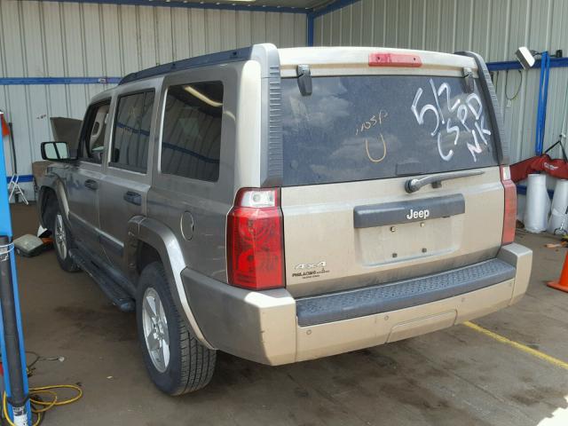 1J8HG48K26C191142 - 2006 JEEP COMMANDER 棕色 照片 3