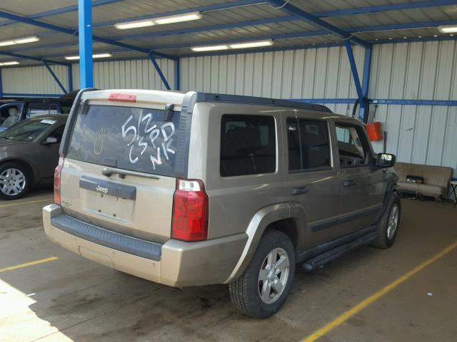 1J8HG48K26C191142 - 2006 JEEP COMMANDER 棕色 照片 4