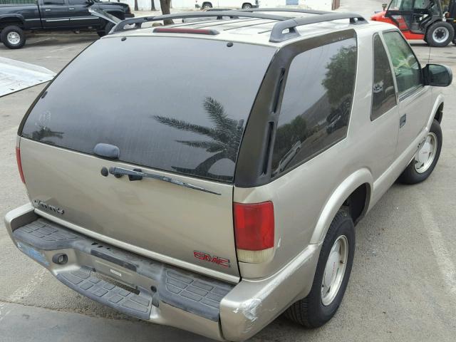 1GKCS18W51K127147 - 2001 GMC JIMMY GRAY photo 4