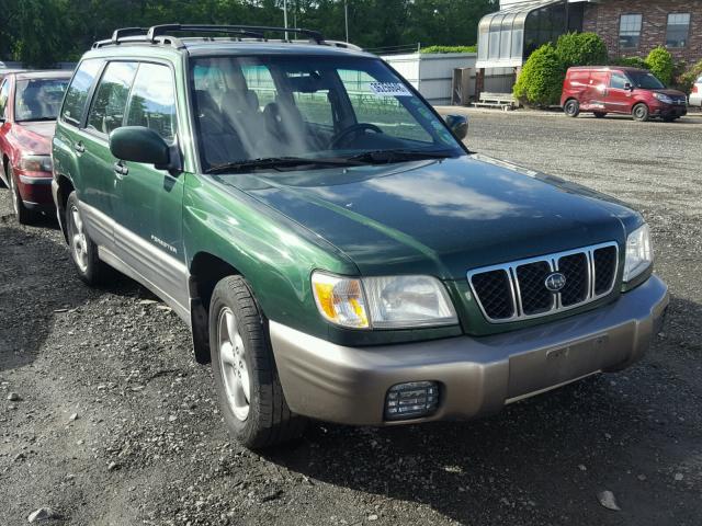 JF1SF65552H740278 - 2002 SUBARU FORESTER S GREEN photo 1