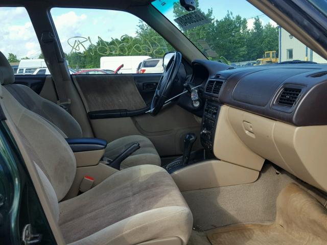 JF1SF65552H740278 - 2002 SUBARU FORESTER S GREEN photo 5