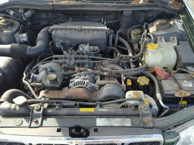 JF1SF65552H740278 - 2002 SUBARU FORESTER S GREEN photo 7