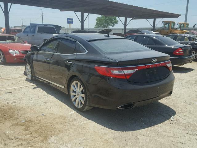 KMHFH4JG8DA251558 - 2013 HYUNDAI AZERA GLS BLACK photo 3