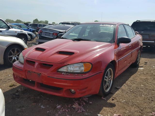 1G2NW52E14C131991 - 2004 PONTIAC GRAND AM G RED photo 2