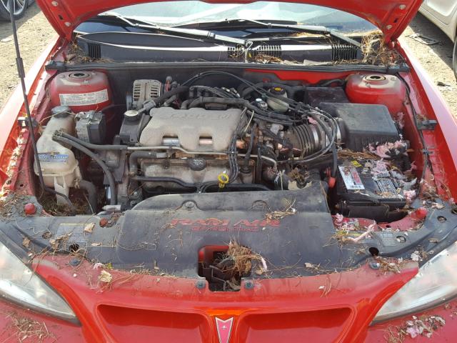 1G2NW52E14C131991 - 2004 PONTIAC GRAND AM G RED photo 7