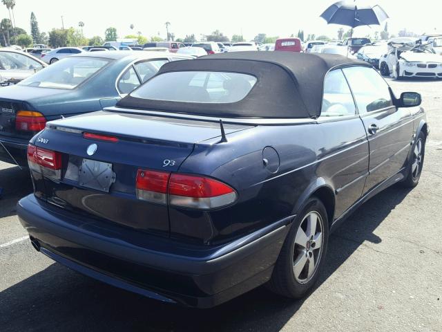 YS3DF78K937007239 - 2003 SAAB 93 BLUE photo 4