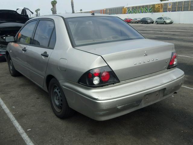 JA3AJ26E02U063013 - 2002 MITSUBISHI LANCER ES SILVER photo 3