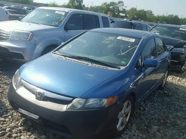 1HGFA16838L032432 - 2008 HONDA CIVIC EX ლურჯი ფოტო 2