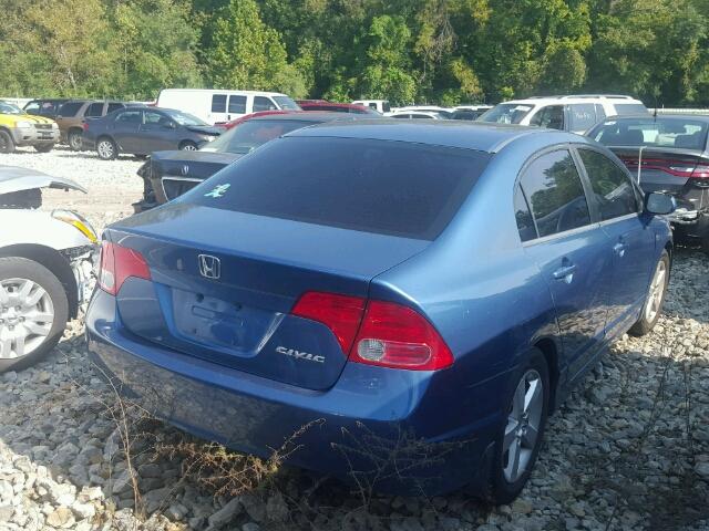 1HGFA16838L032432 - 2008 HONDA CIVIC EX ლურჯი ფოტო 4
