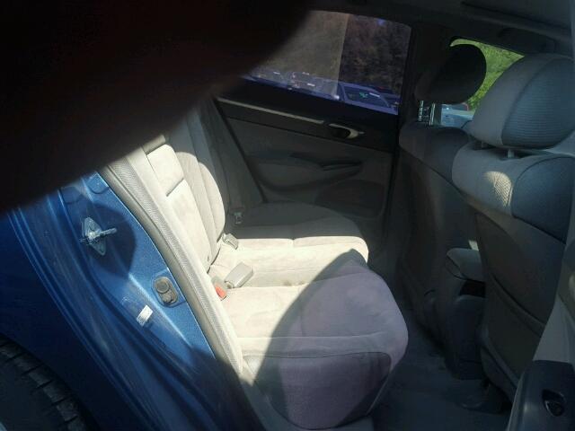 1HGFA16838L032432 - 2008 HONDA CIVIC EX ლურჯი ფოტო 6