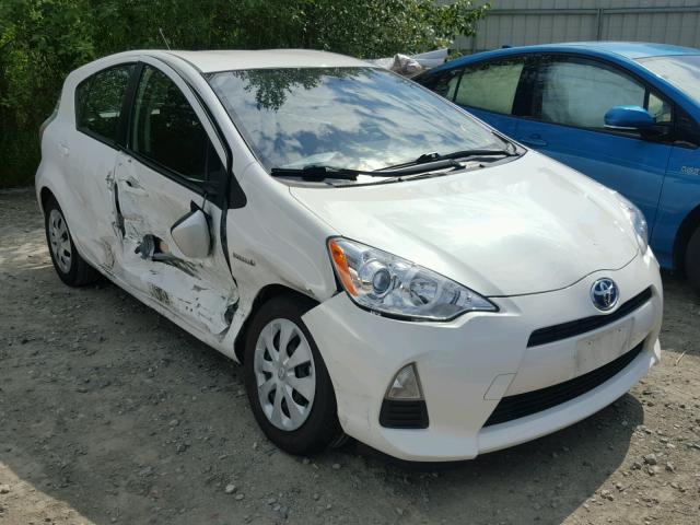 JTDKDTB32C1502254 - 2012 TOYOTA PRIUS C WHITE photo 1