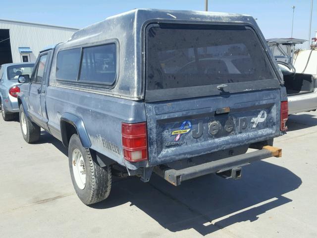 1JTML65P5JT252455 - 1988 JEEP COMANCHE P BLUE photo 3