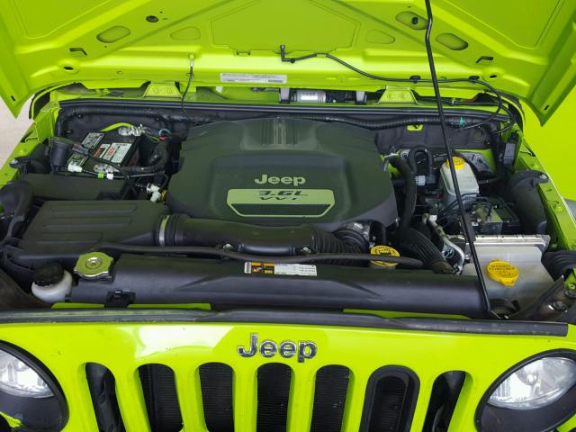 1C4AJWAG0CL237073 - 2012 JEEP WRANGLER S GREEN photo 7