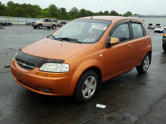 KL1TD66666B590306 - 2006 CHEVROLET AVEO BASE Narıncı foto 2