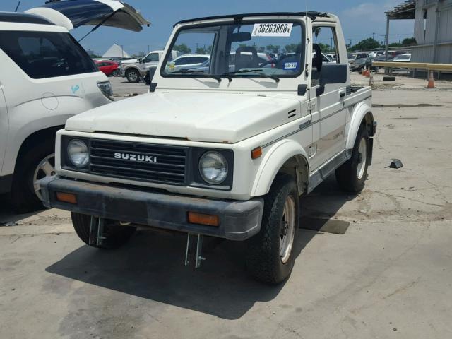 JS4JC51C1J4225309 - 1988 SUZUKI SAMURAI WHITE photo 2