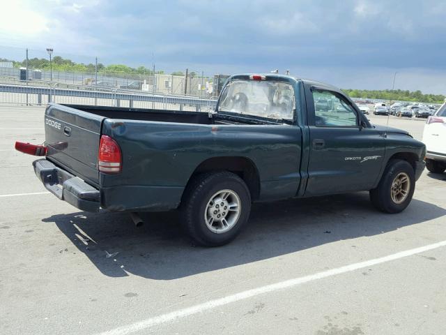 1B7FL26X9YS682197 - 2000 DODGE DAKOTA GREEN photo 9