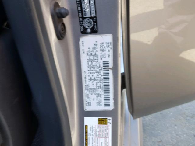 JTLKT324240152874 - 2004 TOYOTA SCION XB ნაცრისფერი ფოტო 10