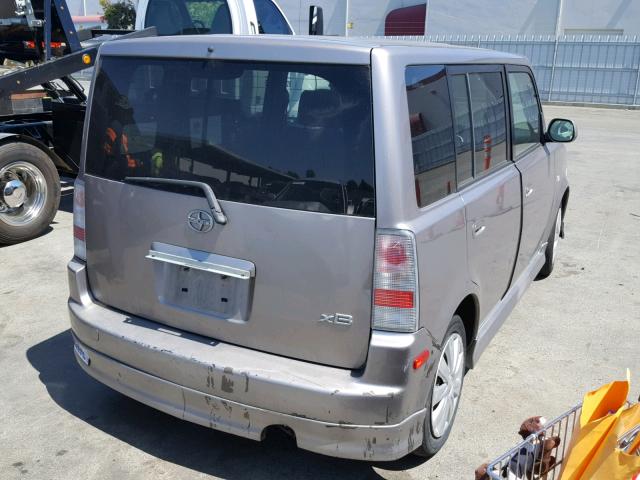 JTLKT324240152874 - 2004 TOYOTA SCION XB ნაცრისფერი ფოტო 4