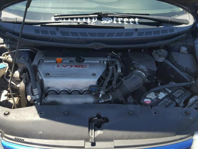 2HGFA55528H702113 - 2008 HONDA CIVIC SI BLUE photo 7