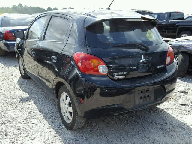 ML32A4HJ6FH001919 - 2015 MITSUBISHI MIRAGE ES BLACK photo 3