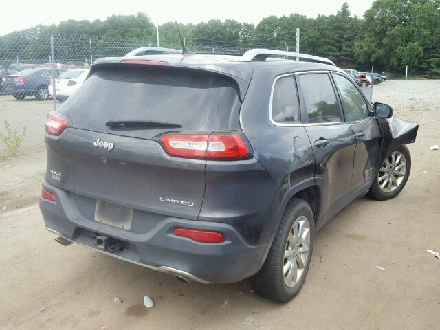 1C4PJMDS0EW201545 - 2014 JEEP CHEROKEE L GRAY photo 4